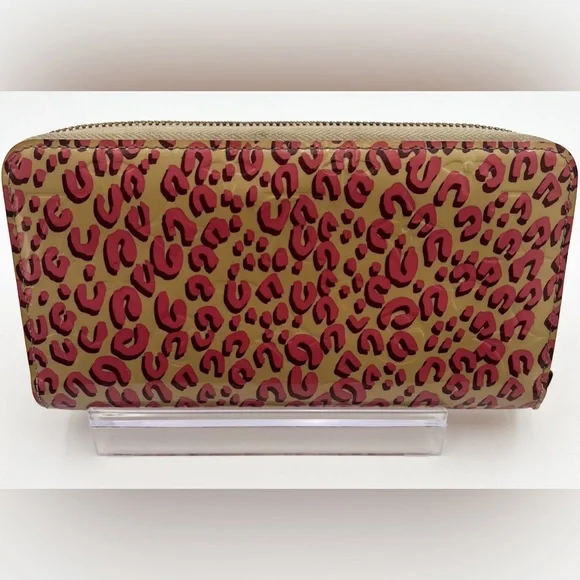 Louis Vuitton Vernis Leopard Zippy Wallet Blanc Corail- limited edition like new - Picture 4 of 6